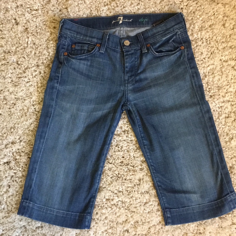 7 for all mankind Bermuda jean shorts size 24